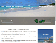 Tablet Screenshot of oceanpointantigua.com